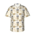 thumbnail image 1 of Fotbe Peanuts Camisa Hawaiana para Hombre Unisex – Camisa Casual de Verano con Botones de Manga Corta de Algodón y Lino,3X-Large, 1 of 7
