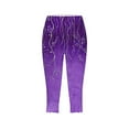 thumbnail image 4 of Womens Soft Yoga Pants for Floral Print High Waist Pants Knee Length Slim Fit Yoga Cropped Trouser Leggings for Women Running Gym and Workout, 4 of 5