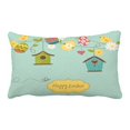thumbnail image 1 of EREHome Beautiful Spring bird houses birds eggs and flowers Pillow Case Cover Set 20x30 Inch, 1 of 1