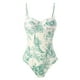 thumbnail image 3 of WILLBEST Trajes de Baño Para Mujer, 2 Piezas, Estilo Europeo, Ajustados y Ajustados, Retro, Para Playa, Protector Solar, Falda Larga, Conjunto de Dos Trajes de Baño de Aguas Termales Para Mujer, 3 of 8