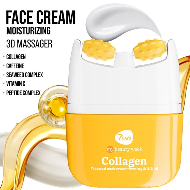 7DAYS Face Moisturizer with Collagen and Face Roller for Firming