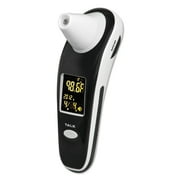 HealthSmart DigiScan Forehead & Ear Thermometer, Black/White, Digital