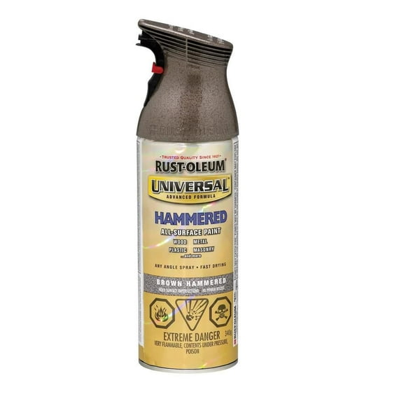 Rust-Oleum Universal All-Surface Brown Hammered Spray Paint, 340 g