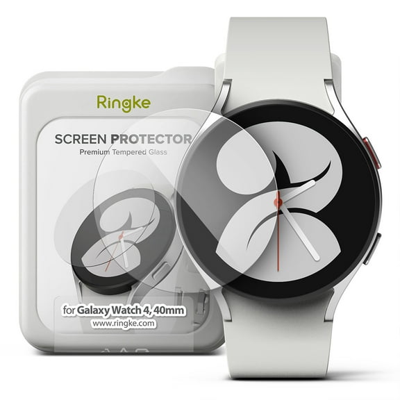 Ringke Glass 4 Pack of Screen Protectors for Samsung Galaxy Watch 4 Classic 40mm
