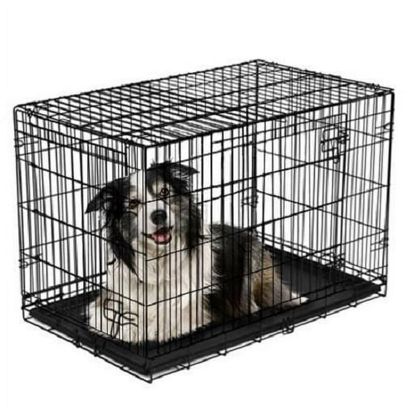 Vibrant Life Cage pliable en fil métallique pour chien avec plateau,42in