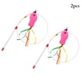 thumbnail image 1 of 2PCS Cat Teaser Steel Wire Bell Plush Fish Cat Wand Toy Cat Interactive Toy, 1 of 10