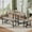 Gray, variant on 5-Piece Dining Furniture Sets, Expandable Dining Table for 4-8 with 2 Benches and 2 Stools Extendable Kitchen Table Space Saving for Home, Gray