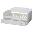 thumbnail image 5 of Bowery Hill Cottage White Finished Wood Full Size Daybed with Trundle, 5 of 7
