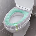 thumbnail image 1 of Ganfancp Cojín Del Asiento Del Inodoro Pasta Impermeabilizante Espesada Doméstica Juego de Juntas Del Asiento Del Inodoro Cojín Del Asiento Ofertas Flash Liquidación Asiento de Inodoro X 1, 1 of 6