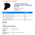 thumbnail image 2 of Secondary Air Injection Pump - Compatible with 2012 - 2015 Mercedes-Benz C250 2013 2014, 2 of 2