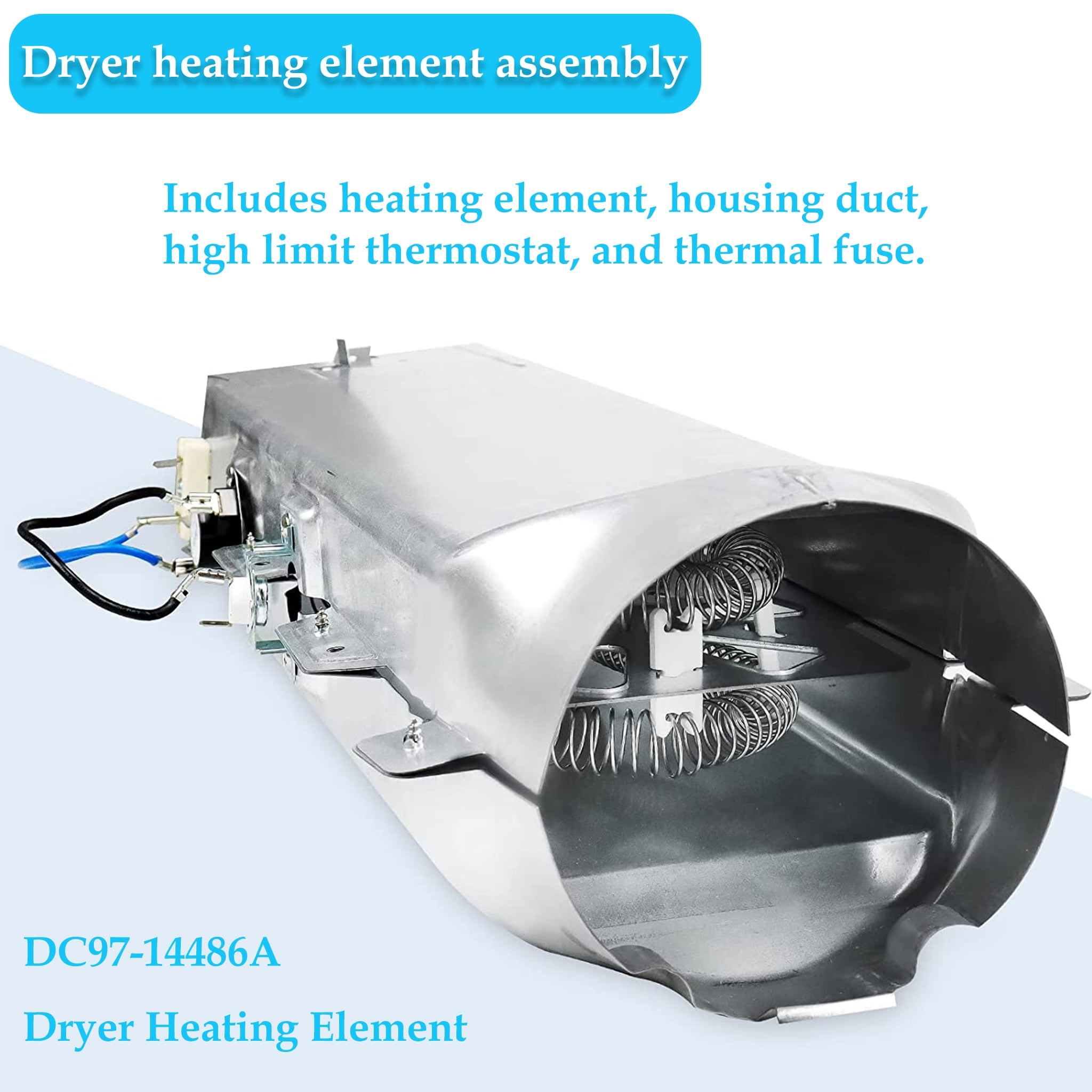 Beaquicy Electric Heat Dryer Heating Element Assembly DC47-00018A