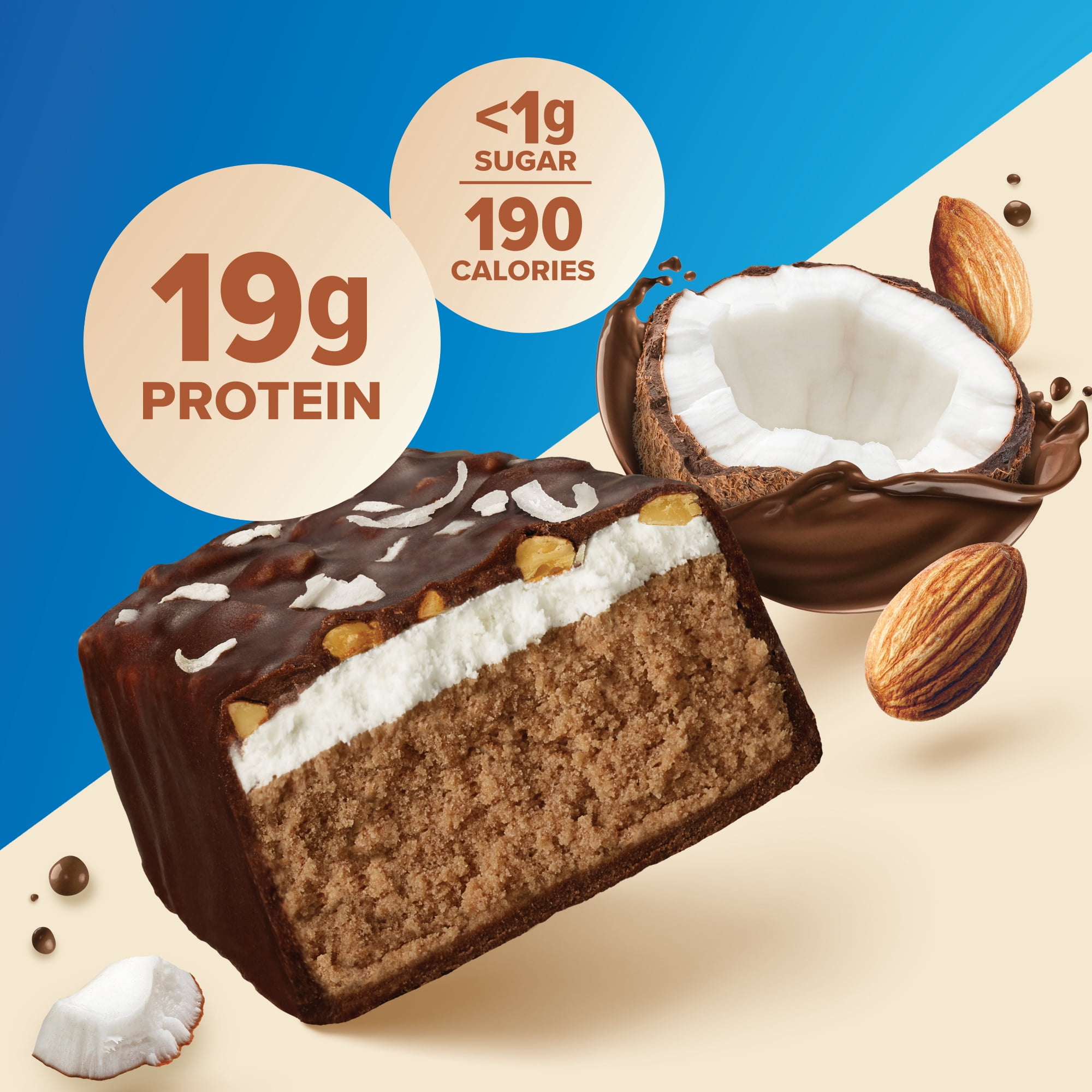 Pure Protein Bars, Coconut Joy, Gluten Free, 19g Protein, 1.76 oz, 4 Count