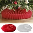 thumbnail image 2 of Selrti Honeycomb Christmas Tree Collar Foldable Paper Christmas Tree Base Stand Cover Basket Skirt Collar for 12"-25" Stands, 2 of 7