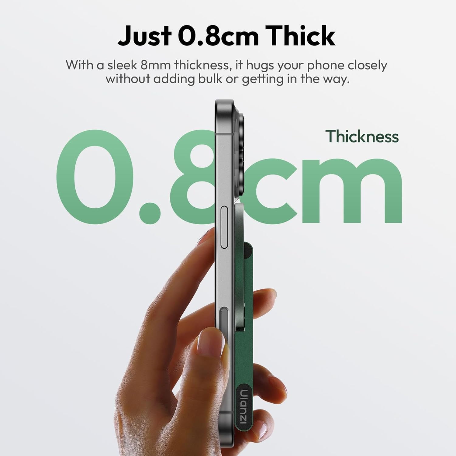 Magnetic Phone Tripod Stand for iPhone - Aluminium Smartphone Mini Tripod Pocket Cell Phone Stand Strong Magnet Quick Mount Compatible with iPhone 16 15 14 13 13 Series
