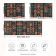 thumbnail image 2 of Yayeee Pillowcase Standard Size Set of 2 Satin Wrinkle Resistant Pillow Case, Black Geometric, 2 of 8