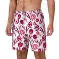 thumbnail image 2 of Balery Tulips Flowers Mens Swim Trunks Swim Shorts for Men Quick Dry Inseam Beach Shorts with Compression Liner Pocket-Small, 2 of 9