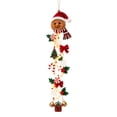 thumbnail image 2 of Glowing Gingerbread Man Christmas Door Hanger, Warm LED Lights Christmas Decorations - Festive Lighted Designs, Space-Saving Holiday Ornament, Indoor Outdoor Wall Decor for Holiday Gifts, 2 of 5