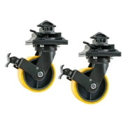 (2 Pack 8" ISO Shipping Container Caster Wheels, 6600 lbs WLL/per Wheel - Container Casting Wheels for Movement of Shipping Containers