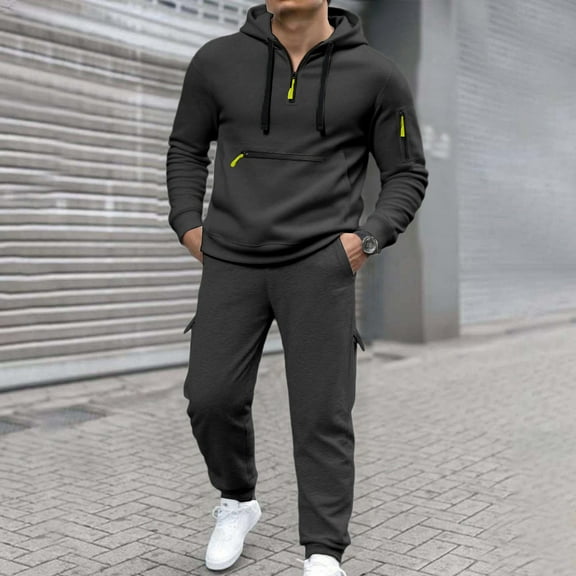 Men's 2 Pieces Tracksuits Athletic Full Zip Tracksuit Jacquard Jogging Set Jackets And Pants Outfit Jogging Tracksuit Mens