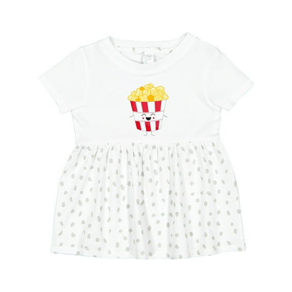 Inktastic Cute Kawaii Popcorn Girls Baby Dress