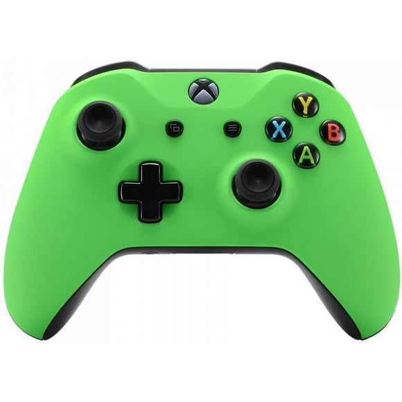 eXtremeRate® Green Faceplate Cover, Soft Touch Front Housing Shell Case, Comfortable Soft Grip Replacement Kit