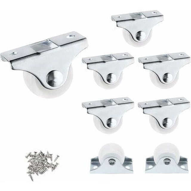 8 Piezas Ruedas para Muebles Pequeños Ruedas Direccionales Mini Ruedas para Muebles para Muebles Ruedas Laterales con Tornillos 7Q0MOTAY64L