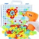 thumbnail image 2 of Toys Drill Puzzle Educational Toys DIY Screw Group Toys Kids Tool Kit Plastic Boy Jigsaw Mosaic Design Kid Building Toy heqiyong LED, 2 of 2
