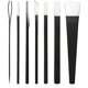 thumbnail image 2 of Juego de cuchillos de pedicura profesional de 7 piezas con bolsa de almacenamiento, cuchillos quitauñas de acero al manganeso, cuchillo de reparación de pies para callos de uñas inguinados, 2 of 5