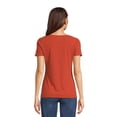 thumbnail image 4 of Time and Tru Women's Square Neck Rib Top, 2-Pack, Sizes XS-XXXL, 4 of 5