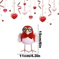 thumbnail image 4 of Chmadoxn Valentines Birds Ornaments, Valentine Birds Decorations, Valentine Fabric Birds Figurine Ornaments, Valentines Birds Figurines, Animals Statue Tabletop Decor for Indoor, 4 of 4