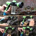thumbnail image 3 of 8-Function High Pressure Garden Hose Nozzle with Soap Dispenser | 8 Spray Patterns for Car Washing,Watering & Outdoor Cleaning | ABS Plastic Construction | 270G Lightweight Design, 3 of 8