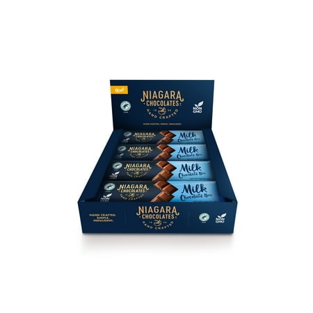 (Case of 300) Niagara Chocolates 1.4oz Milk Chocolate Bars Non-GMO  Premium Chocolate  Hand-Crafted