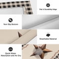thumbnail image 5 of Western Texas Star Retro Outdoor Rug 6x9 Ft, Non Slip Washable Area Rug, Rustic Vintage Berry Black Beige Plaid Patio Rugs Carpet Runner, Large Floor Mat for Indoor/Outdoor Deck Porch Camping, 5 of 8