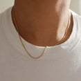 thumbnail image 3 of Dainty Chain Necklace for Women - 18K Gold Plated Box Necklace - Simple & Cute Jewelry for Every Occasion, 3 of 7