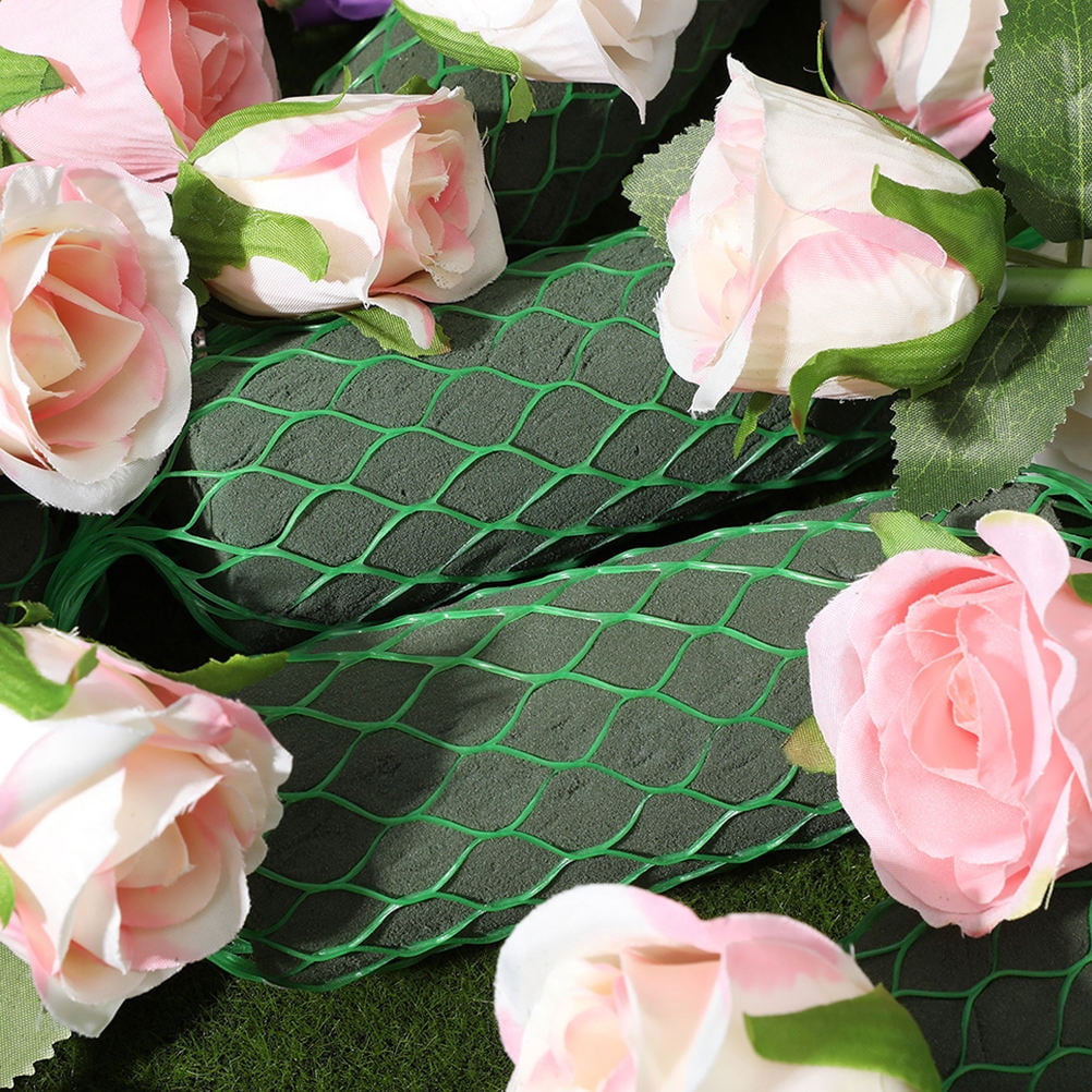 FUEENIRVA Green Floral Foam Blocks for Wedding Arch and Table Arrangements, Unique Shape Design for Flower Crafting