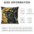 thumbnail image 5 of YINGXI Halloween Pillow Covers, Witch Hat, Halloween Pillow Decorative Throw Pillow Case Fall Throw Pillow Decorations Couch Cushion Covers Decor 20x20in, 5 of 5