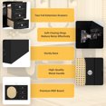 thumbnail image 6 of Euroco Mid-Century Modern Bathroom Vanity with Rattan Design, Soft-Close Drawers, Glossy Ceramic Basin, Premium MDF Storage Cabinet for Bathroom, 4-inch Faucet Compatibility, 6 of 9