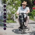thumbnail image 4 of Ultra-Lightweight Foldable Mobility Scooters for Seniors & Adults,All Terrain Mobility Scooter with 300lbs,Sunderwell Electric Wheelchair Strong Device for Travel,2 Batteries,Variable Speed(Gunmetal), 4 of 9