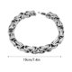 thumbnail image 3 of Pulsera de plata Europea y de titanio de acero Imperiales Cadena dominante de la cadena de quillas de los hombres de vuelta de la cadena Personalidad, 3 of 5