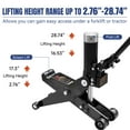 thumbnail image 4 of HPDAVV Hydraulic Forklift Jack 5 Ton (10,000 lb) Capacity, Dual Position Forklift Service/Hydraulic Floor Jack Black for Truck Tractor, Lifting Range 2.76"-28.74", 4 of 9