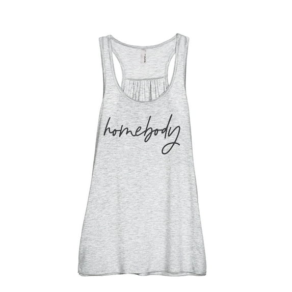 Homebody Women's Fashion Sleeveless Flowy Racerback Workout Yoga Tank Top Sport Grey Large