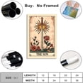 thumbnail image 2 of Set of 3 The Sun Moon Star Wall Art Mystical Tarot Card Print Earthy Boho Celestial Pictures Decor Astrology Posters Spiritual Witchy Room Aesthetic Painting for Bedroom Unframed, 2 of 6