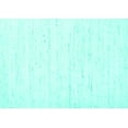 thumbnail image 1 of Ahgly Company Machine Washable Indoor Rectangle Solid Turquoise Blue Modern Area Rugs, 4' x 6', 1 of 4