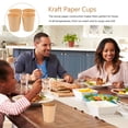 thumbnail image 3 of 20 piezas de soportes de papel Kraft para tazas de café caliente, recipientes para alimentos, tazas de chocolate caliente y bebidas frías, 3 of 6