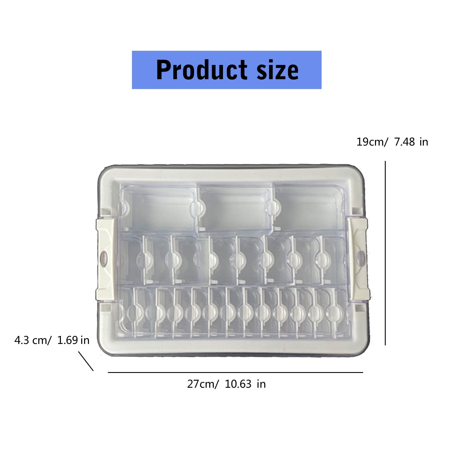 Fashionable Bead Divider Case Home Decoration with Tight Closure for Weaving and Crafting Projects