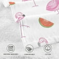 thumbnail image 3 of Pink Flamingo Towels, 2 PCS, Super Soft Absorbent Hand Towel Cotton Bath Towels for Bathroom Hotel Kitchen Spa Gym 16 X 28 Inches, 3 of 7
