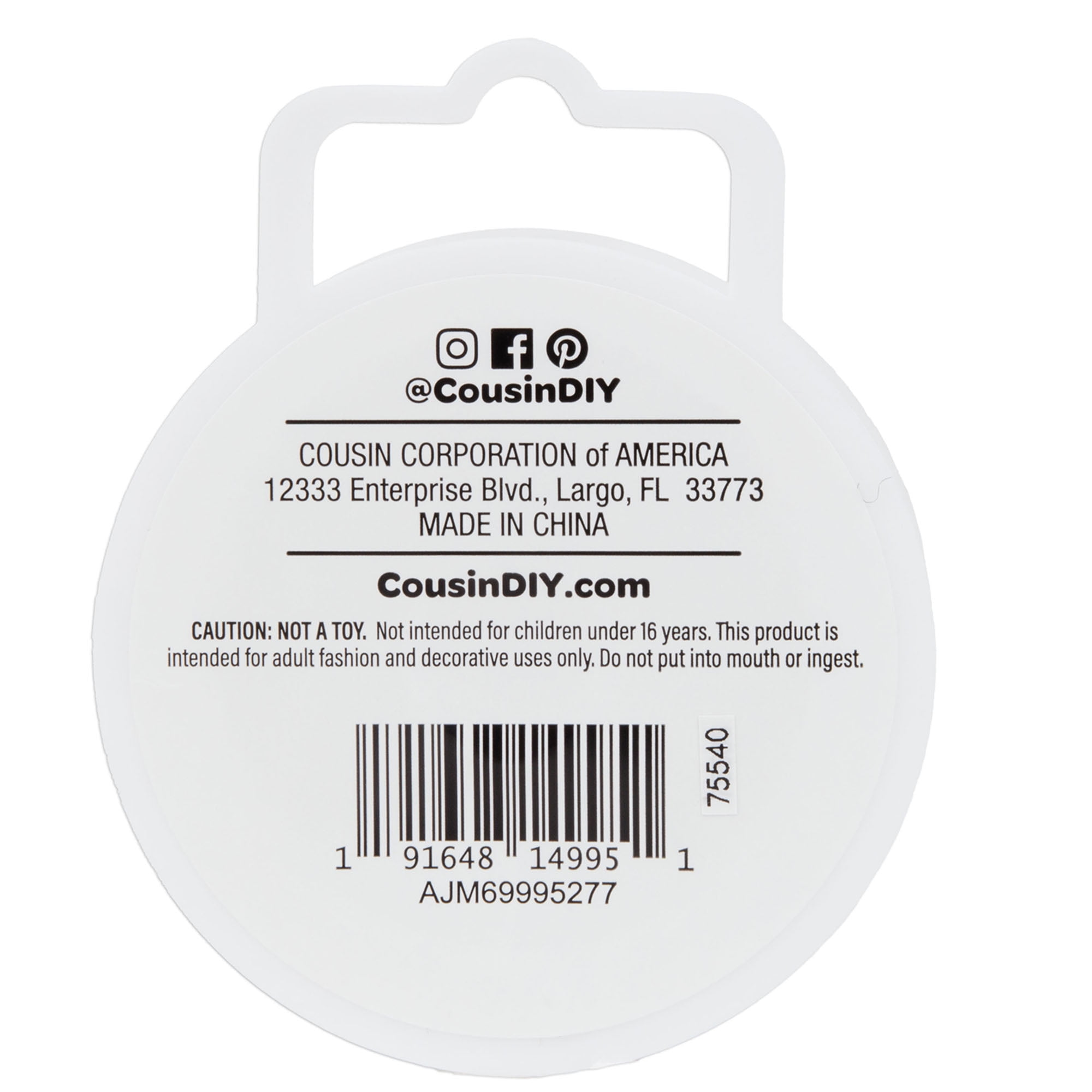 Cousin DIY 7-Strand Stainless Steel Flexible Beading Wire, Satin Silver, 0.018 in x 20 ft Roll