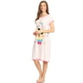 thumbnail image 2 of Lati Fashion Women Night Gown Sleeveless Sleepwear Female Woman Sleep Nightshirt Pink Size Large, 2 of 4