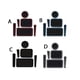thumbnail image 2 of Riwesomey 6 unidades/juego de almohadillas decorativas para ranura de puerta de coche, cojines protectores para portavasos, decoración Interior, Automoción decorativa y accesorios Rojo, 2 of 6