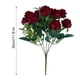 thumbnail image 5 of Ramo de rosas artificiales de varias cabezas con tallo para ramo de novia, boda, fiesta, centro de mesa, decoración del hogar, 5 of 8